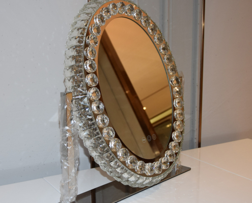 crystal diamond makeup mirror